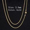2.5mm Gold Franco chain