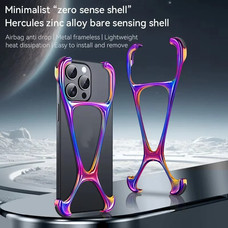 product hot sale tough shockproof aluminum alloy metal phone case cover for iphone 17 pro max 14 new arrival excellent heat dissipation-9