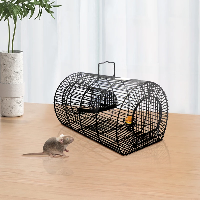 Iron Metal Wire Multi Live Catch Rat Rodent Cage Effective Mouse Trap