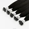 Nano tip human hair extensions