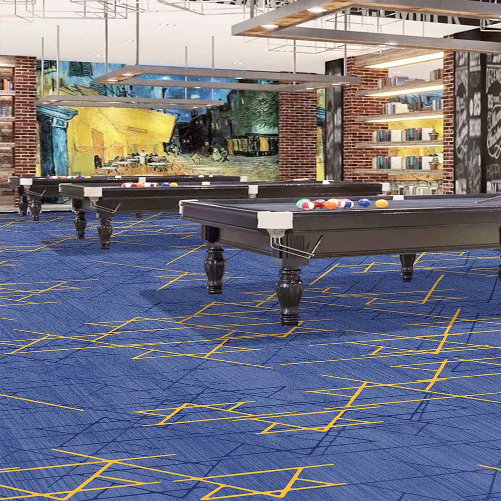 3D Printed Tufted Loop Pile Modern Wall-to-Wall Banquet Hall Carpet for 5-Star Hotel Lobby