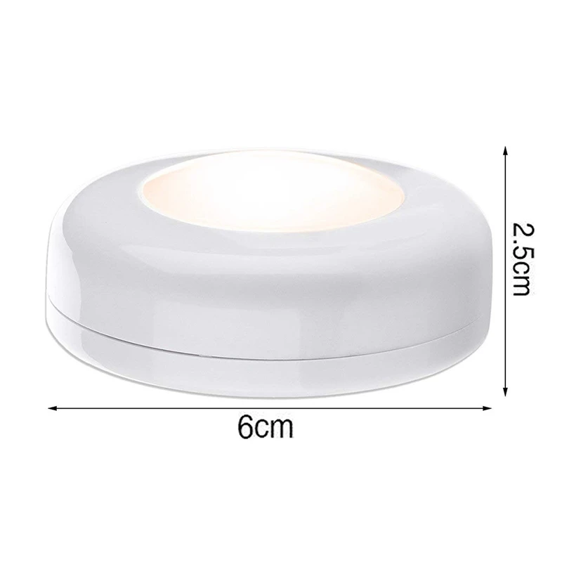 Wireless LED Cabinet Light Multicolor Remote Control Dimmable Wardrobe Lamp Battery Operate Night Light