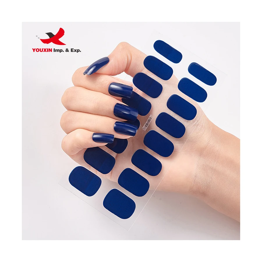 Custom Korean Style New Gel Nail Sticker With Uv Gel Nail Wraps Gel