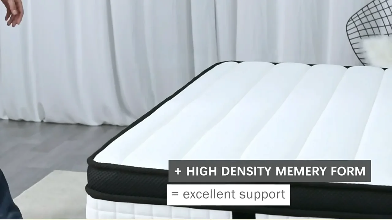 Cheap Foldable Bed Mattress Matelas In Box Fabric King Size Hotel