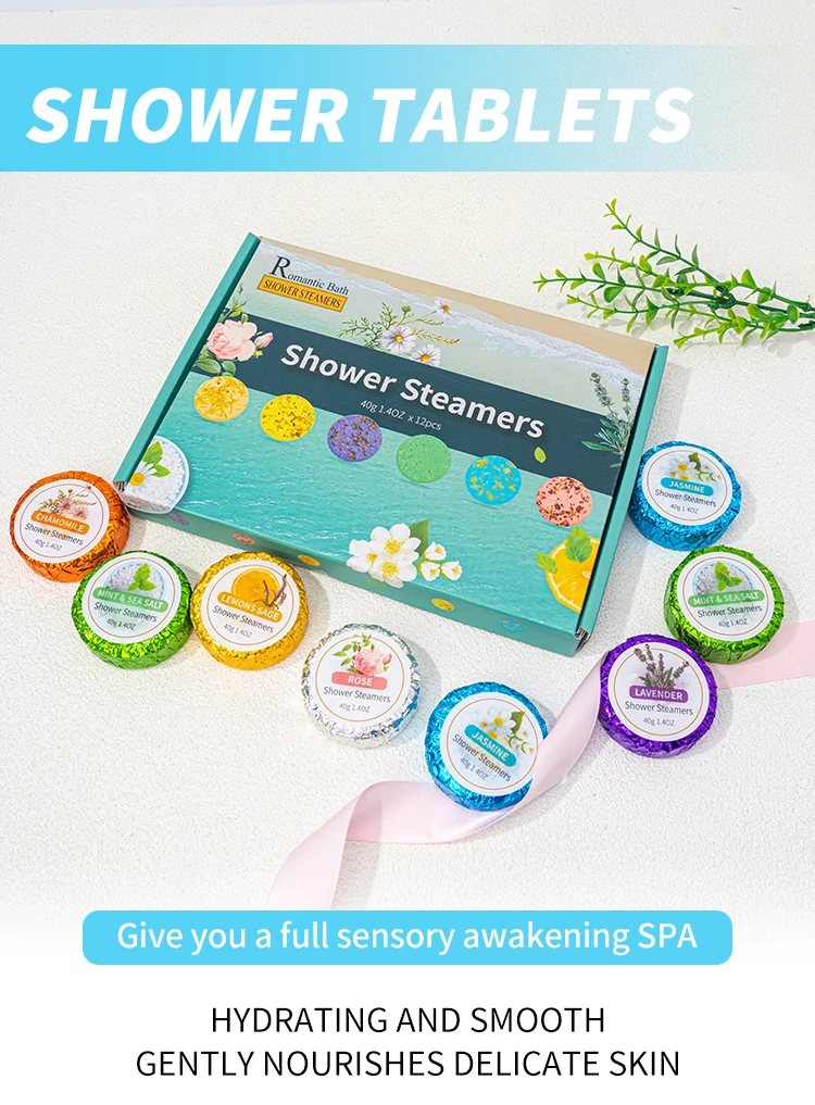 Foil Wrapping 12 Pack Eucalyptus Shower Steamers Body Restore Organic