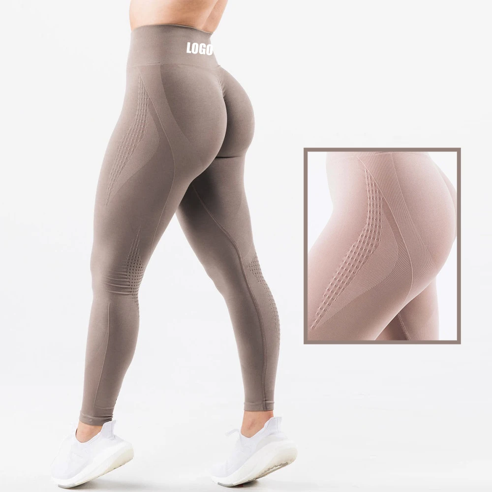 Custom Ropa Deportiva Mujer Sports Gym Leggings Pour Femmes Butt Lift Scrunch Seamless Yoga Leggings for Women