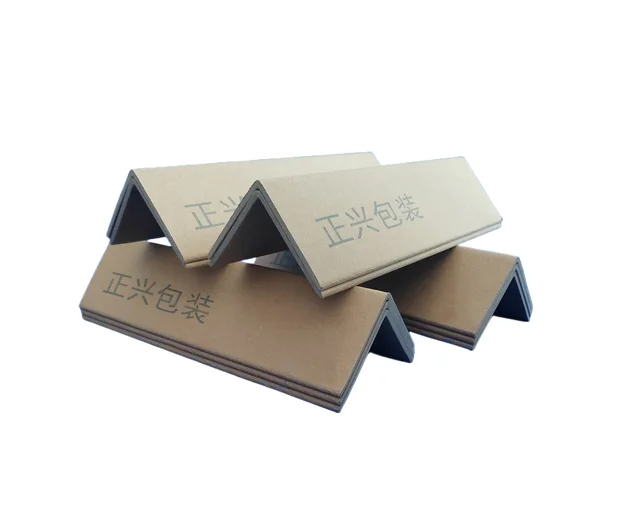customized high quality Kraft paper edge protector factory direct sale L-shape paper corner protector
