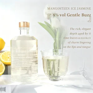 Bulk Supply 8% Vol 500ML Mangosteen Jasmine Fruits Jasmine Liqueur-12 Bottles for Bar Wholesale Supermarket Chain