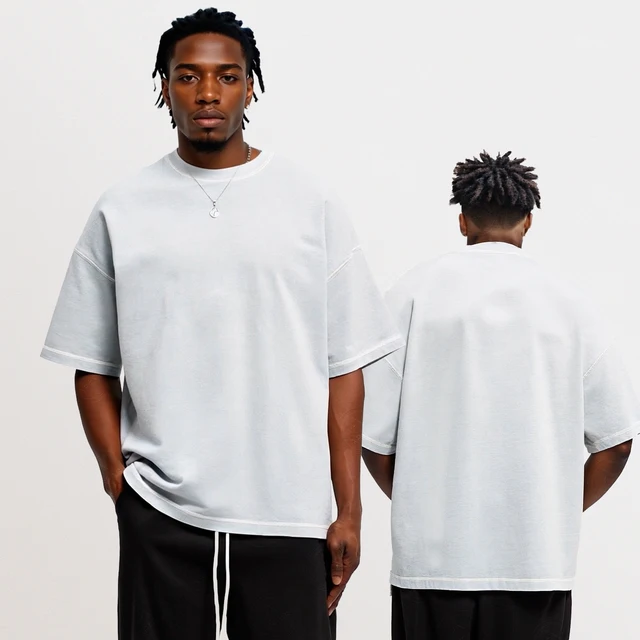 Men's Plain Tshirt Premium High Quality Custom for Heavyweight Men Cotton Summer Printing Logo Pattern Boxy Loose T-shirts