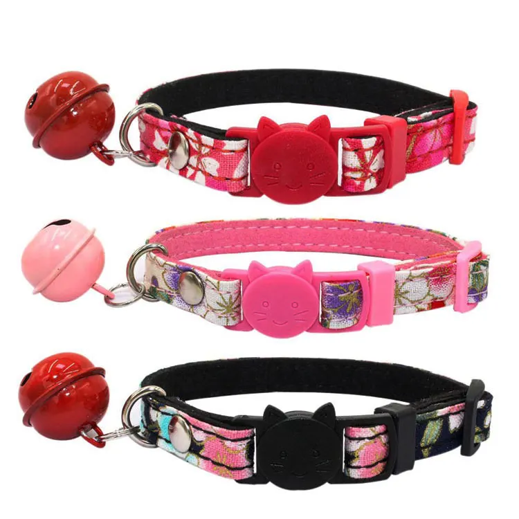 quick release cat collar with bell
