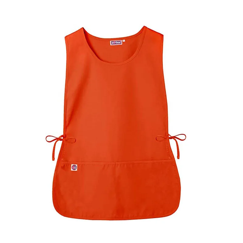 Chef Cobbler Apron with 2 Front Pockets Poly-Cotton Art Smock Aprons for Unisex Adult Women Men