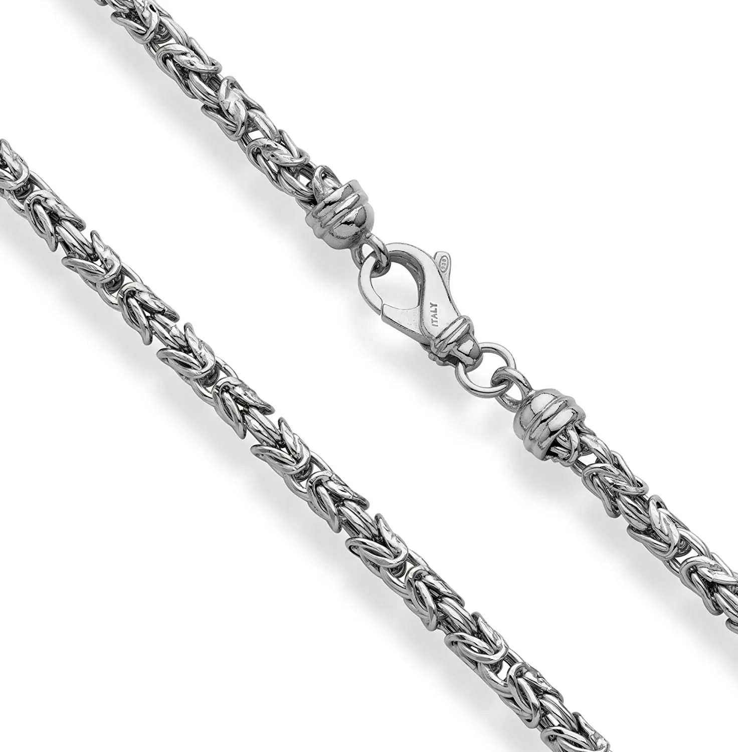 925 Sterling Silver Italian Solid Round 