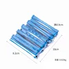 Rouleaux de cheveux avec capuchon et 0,9 10 pièces de couleur bleue dans un paquet