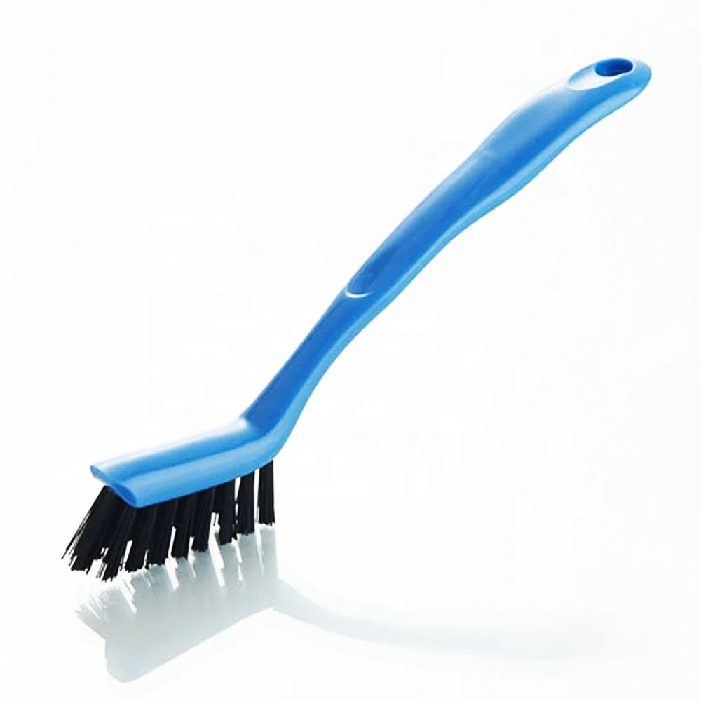 Shower Track And Grout Heavy Duty Scrub Brush w/ Comfort Grip & Stiff  Bristles