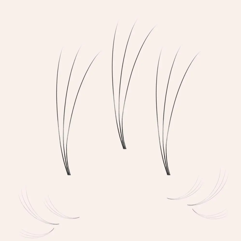 Оптовая продажа, готовые синтетические накладные шелковые ресницы, 3d норковые ресницы