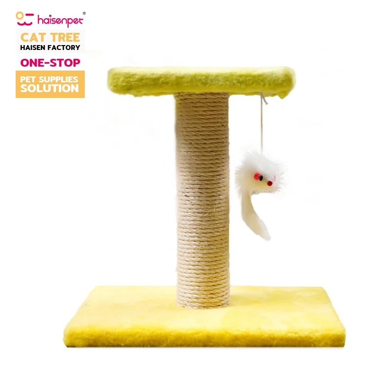 Haisen Accept Customized Color OEM/ODM Plush Sisal Rope Pet Kitty Cat Tree