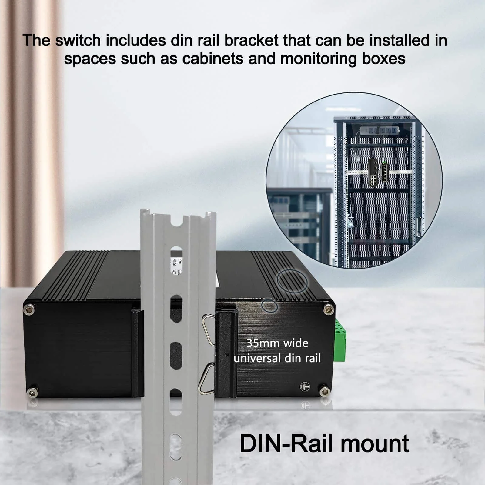 Fast Ethernet Fiber Extension Industrial Switch Supports up to 20km Over Single/Multi-mode Fiber 6+3 Ports Supports SC/FC/ST/SFP