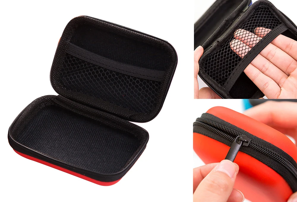 Sac De Support De Ligne USB Portable à 3 Niveaux, Batterie Externe De Voyage, Boîte De Rangement De Ligne D'écouteurs, Sac De Rangement De Ligne De Chargement De Souris, Sac à Fermeture éclair