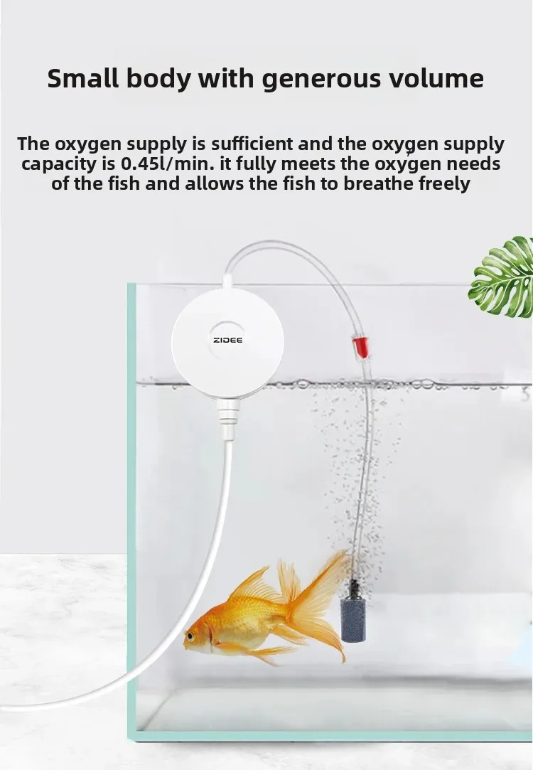 Tech Silent ZIDEE Piezo Aquarium Pump - USB Low Power Oxygenator/0dB Noise Lifespan Aerator/Fish Tank Bubbler Accessories product detail 1