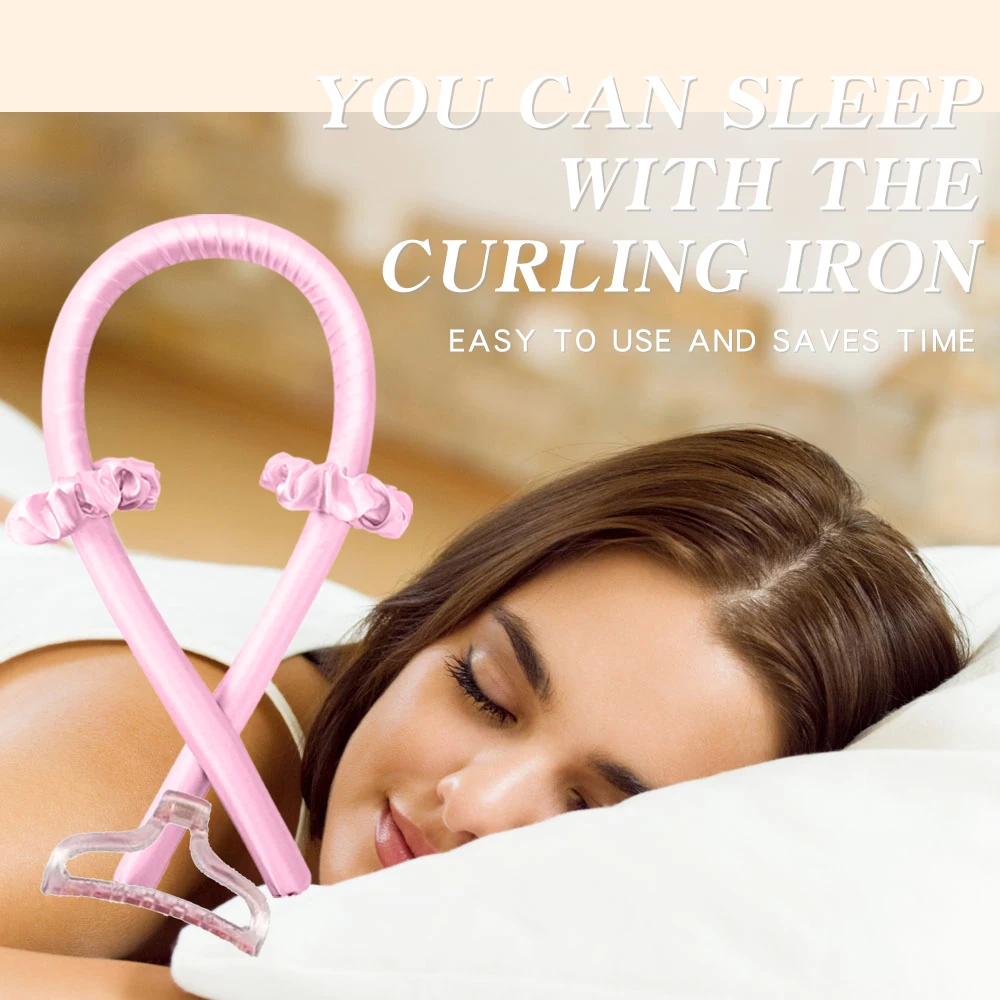 Hot Sale Portable Heatless Curling Rod Headband Sleeping Hair Roller Wave No Heat Silk Hair Curler
