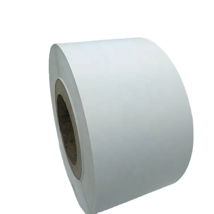 70g 80g Glassine Acrylic Base Jumbo Label Roll Semi Gloss Adhesive Paper