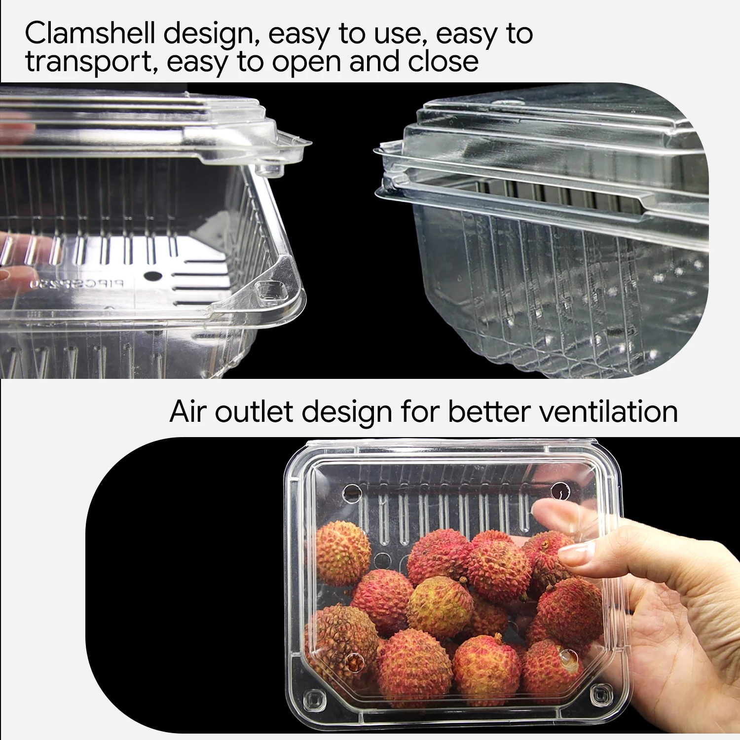 Alibaba.com: Disposable Clear Plastic Clamshell PET Eco-Friendly Fruit ...