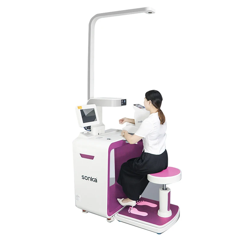 product sonka clinical analytical instruments health checkup kioskself service medical kiosk bmi mete-73