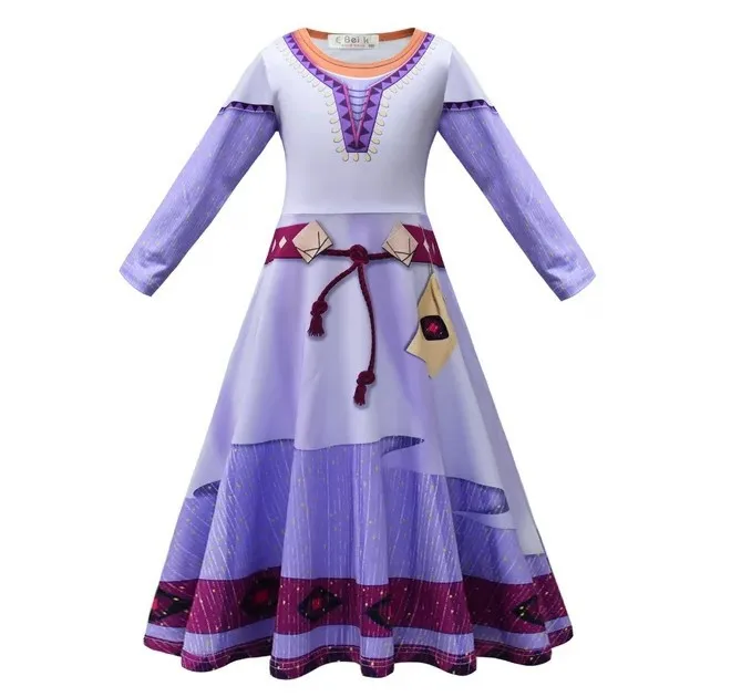 strapless open back dress Wish Dress Asha Princess Costume Dress-up Set with Waist Bag and Belt  Sun  Baby