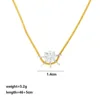 Gold-Round-gold chain-silver pendant