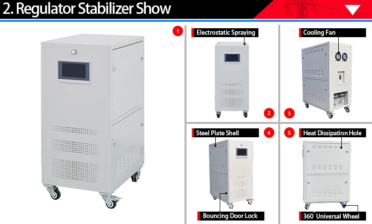 SCR 30KVA 50KVA 60KVA 100KVA AC 3 Phase Power Stabilizer SCR Thyristor Regulator