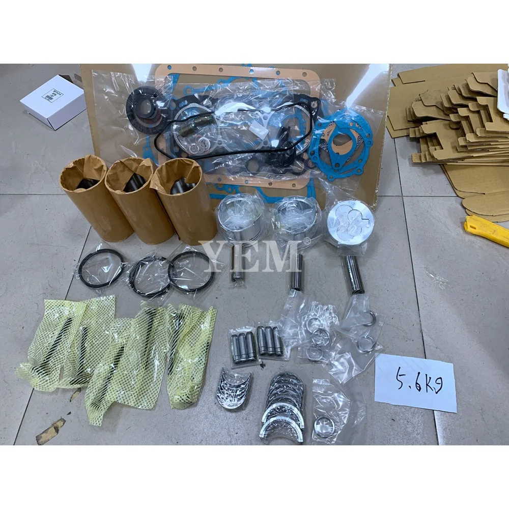 L3E Overhaul Repair Kit With Bearings Piston Rings Full Gasket Set Valve Liner Kit for Mitsubishi