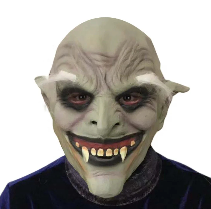 热销欧洲万圣节乳胶恐怖魔鬼面具吸血鬼面具勒住老恶魔乳胶面具 - buy