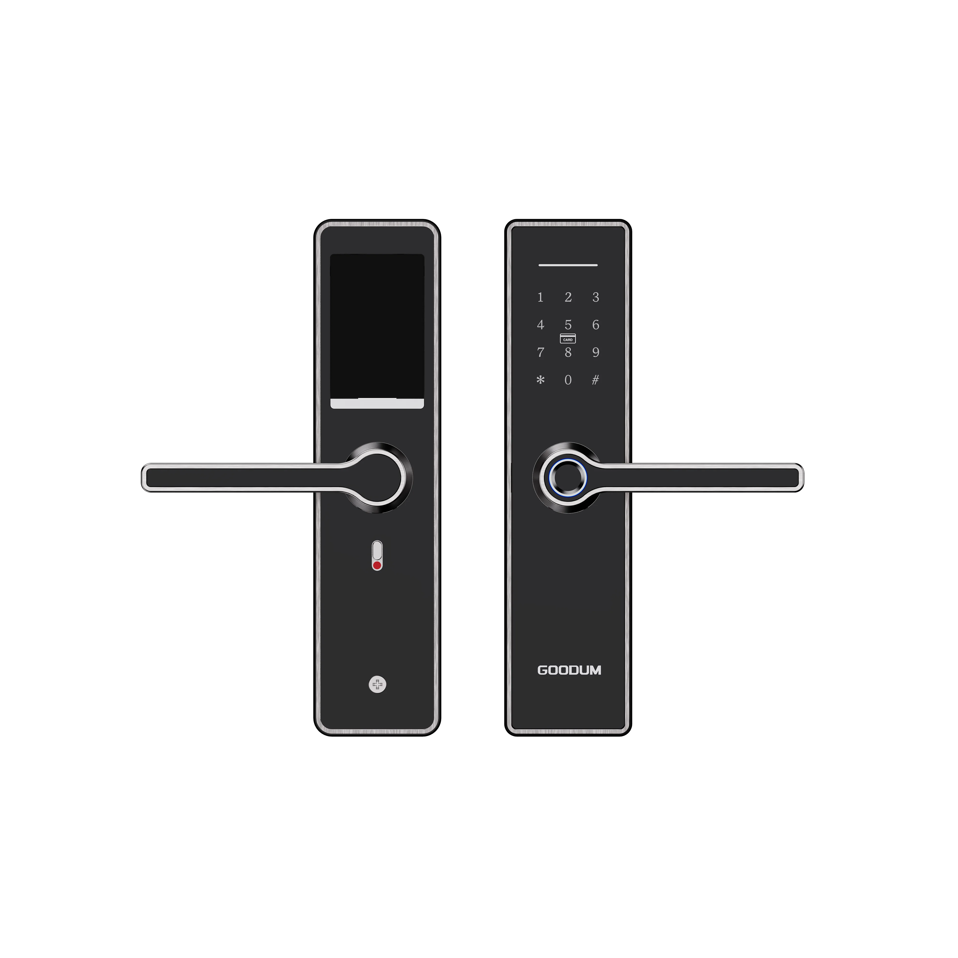 Goodum Tuya APP Wifi Remote Unlock Fingerprint Password RF Card Smart Door Lock H58W for Wooden Door