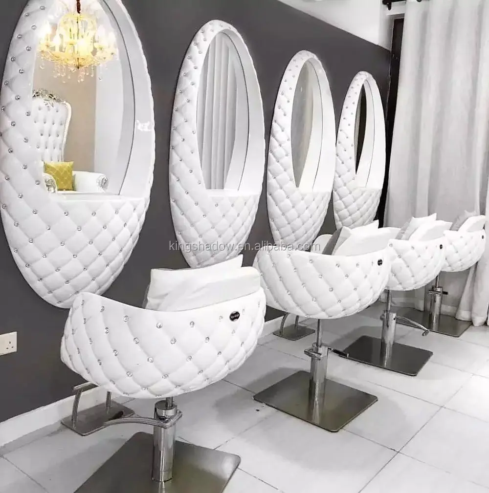 Salon Hair Equipment Package Shampoo Unit Mirror Station Barber Chair Salon Furniture Modern Hot