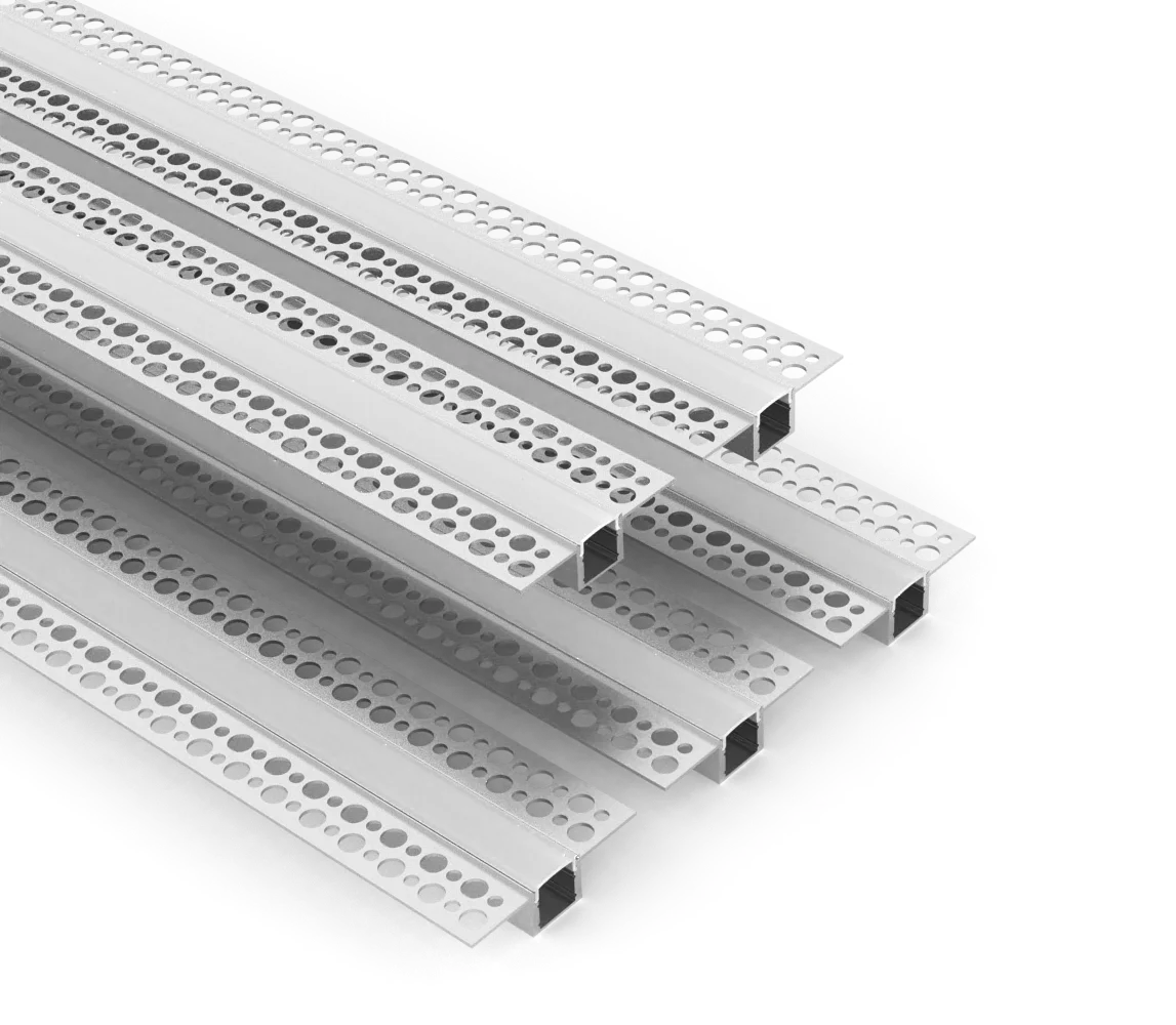 For Ceiling LED Light Strips Aluminum Channel Recessed Drywall Plaster Gypsum Aluminium Led Profile