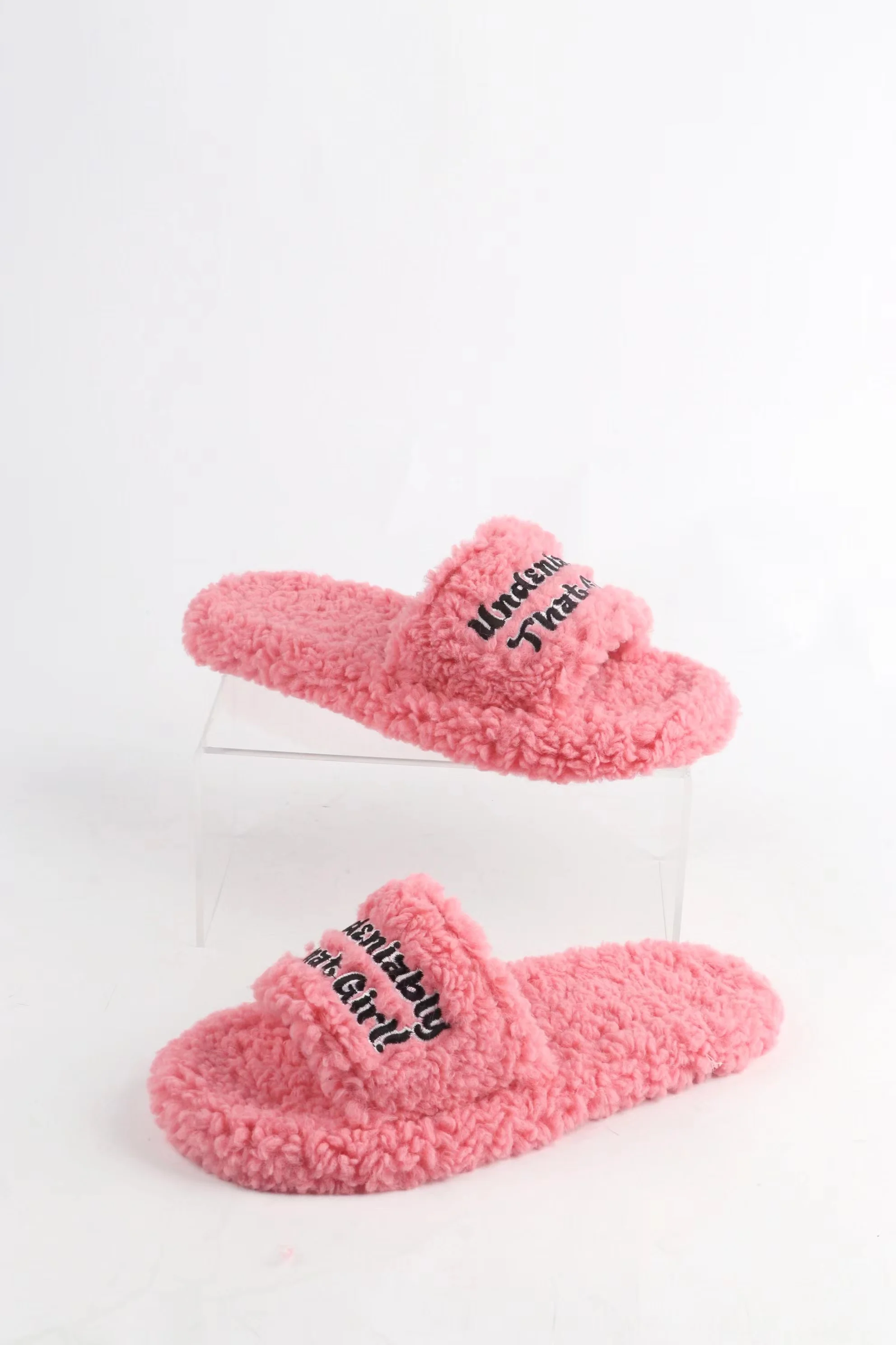 High Quality Women's Slippers Faux Fur Slipper Customized Fashion Soft ...