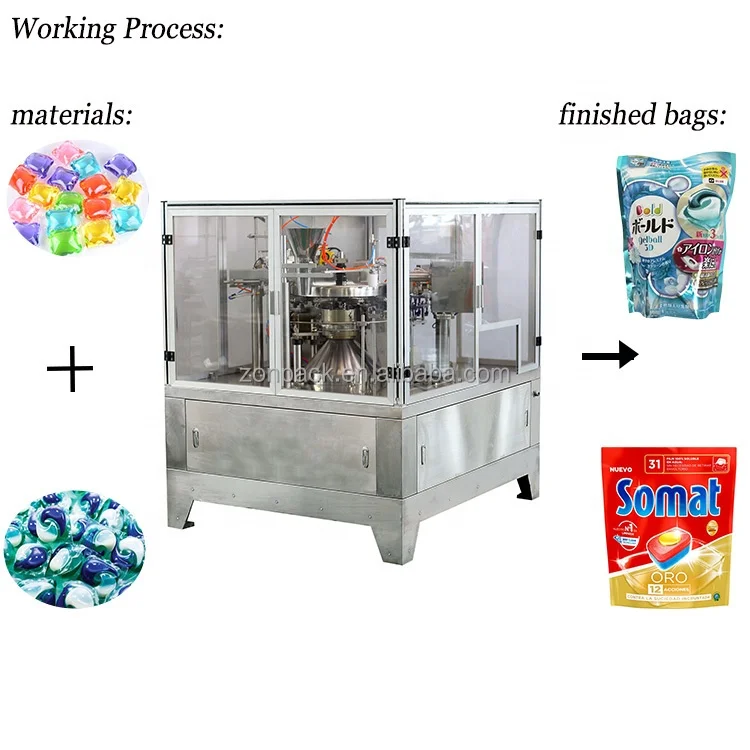 Alibaba.com: Automatic 4 in 1 detergent pods filling machine, laundry ...