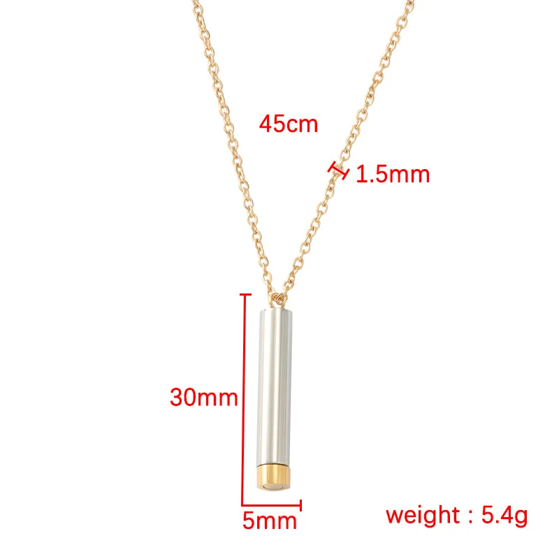 Stainless Steel Hidden Bar Necklace