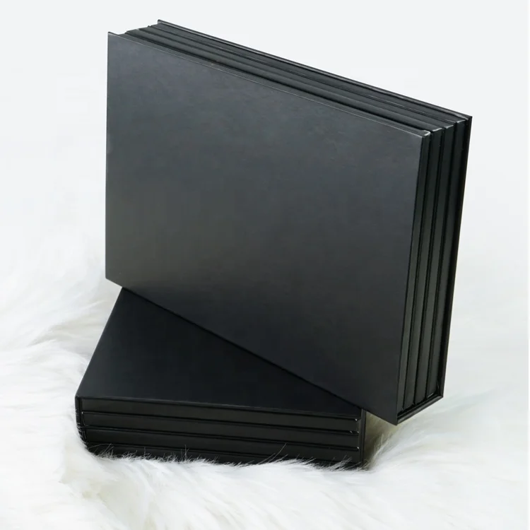 4 Layers Custom Printed Empty Cardboard Magnetic Book with Shimmer Finish New Design Eye Shadow Palette for Dark Skin Tones