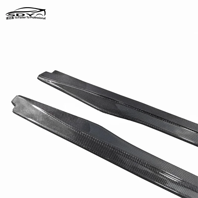 F32高品質MPスタイルカーボンファイバーサイドスカートリップ サイド