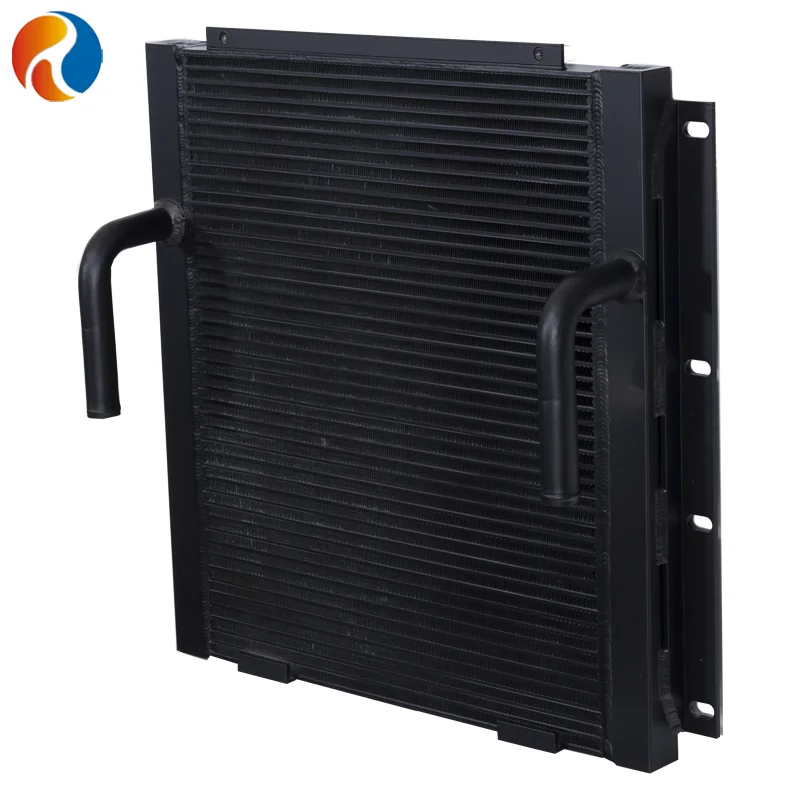 screw compressor radiator oil cooler aftercooler condenser air heat ...