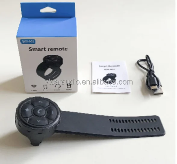 Universal Car Steering Wheel Control Button Wireless 6 Button Remote Control with Led Light for MP5 Android DVD  Player  Charge
