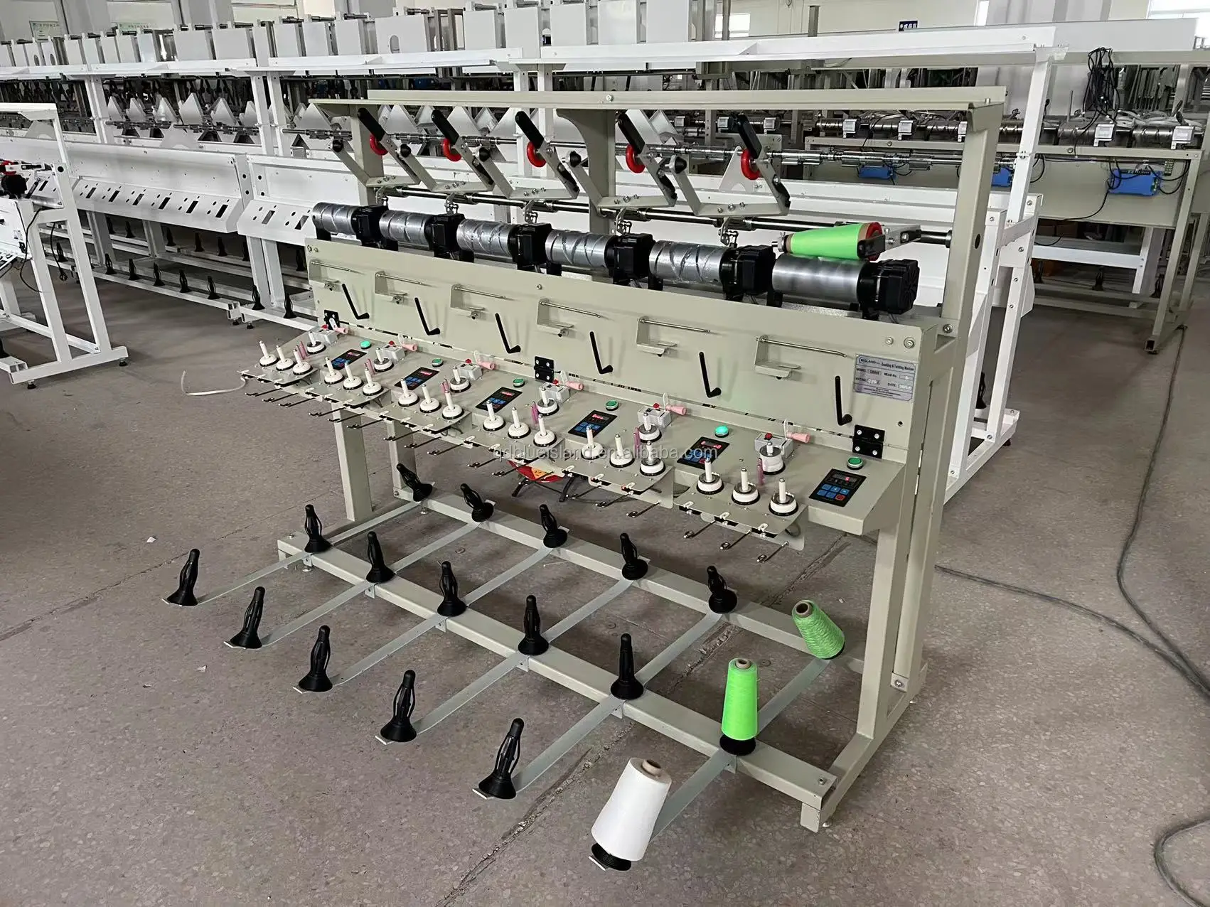 Yarn Doubling  Machine with TFO or 5 to 1 Position Thread Doubling  4 or 6 Heads Cotton Yarn Joining Machine