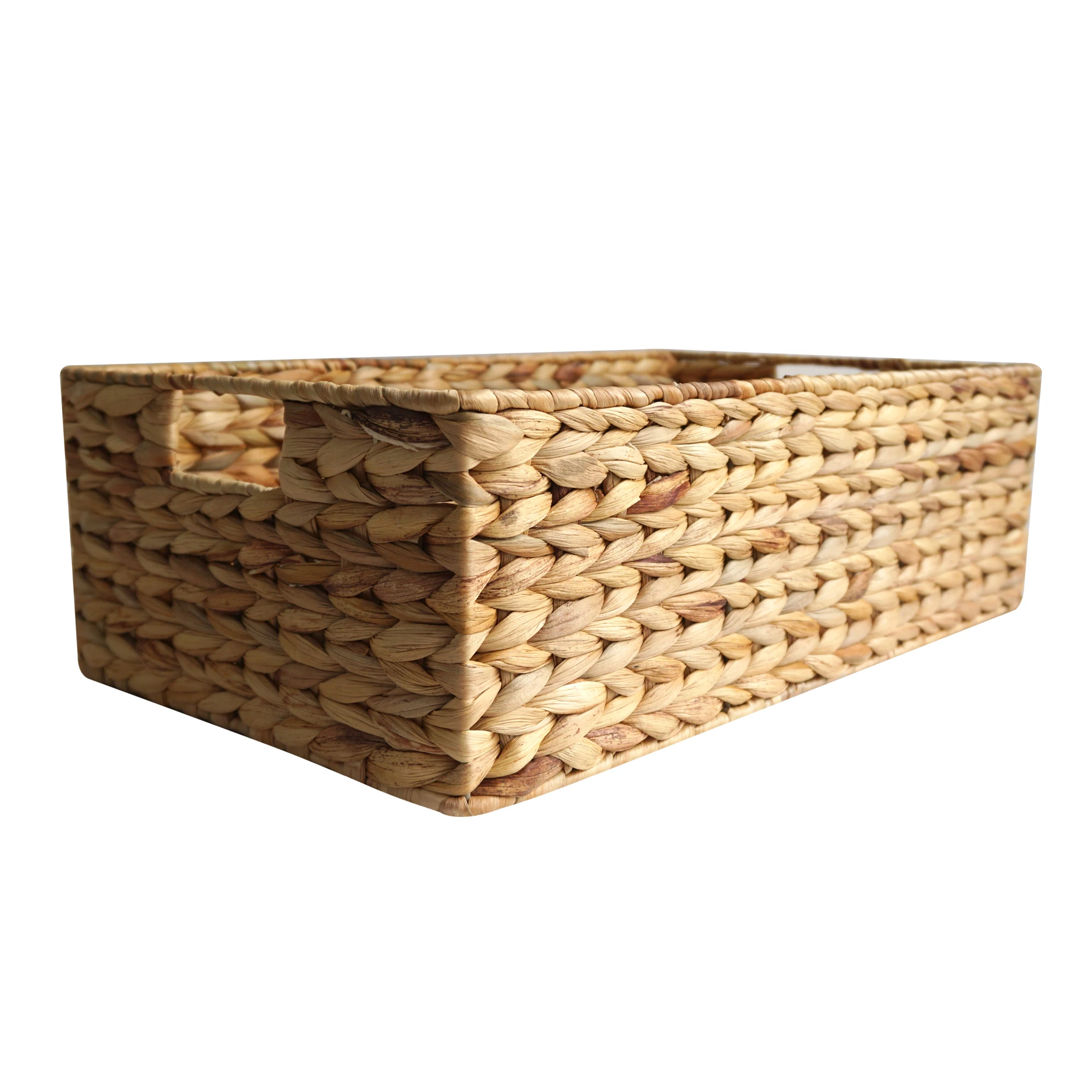 Wicker Water Hyacinth Storage Baskets Shelf Baskets For Storage