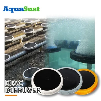 Micro Nano Fine Small Oxygen Air Aeration Plate Disc Diffuser For Wastewater Treatment Fish Farming coarse bubble diffuser