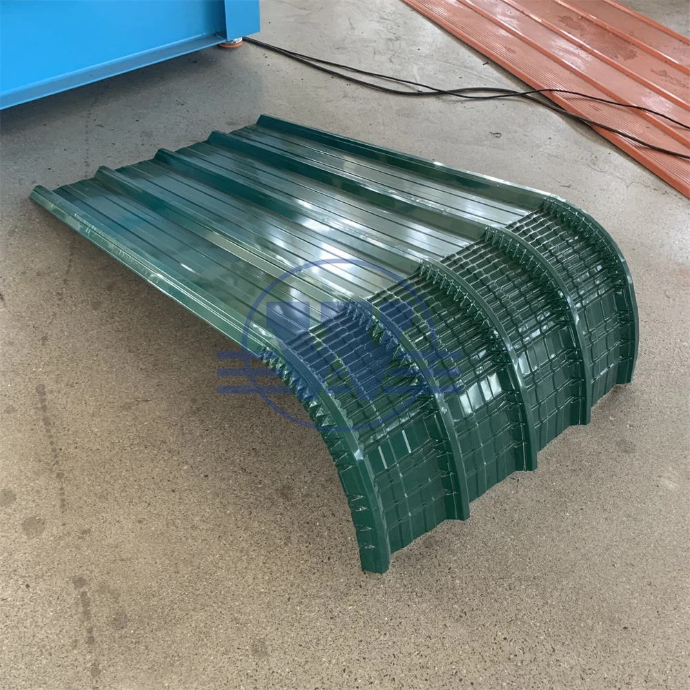 Arch Span Roof Panel Ibr or Corrugated Roll Crimping Machinery Iron Metal Roof Sheet Curve Machine