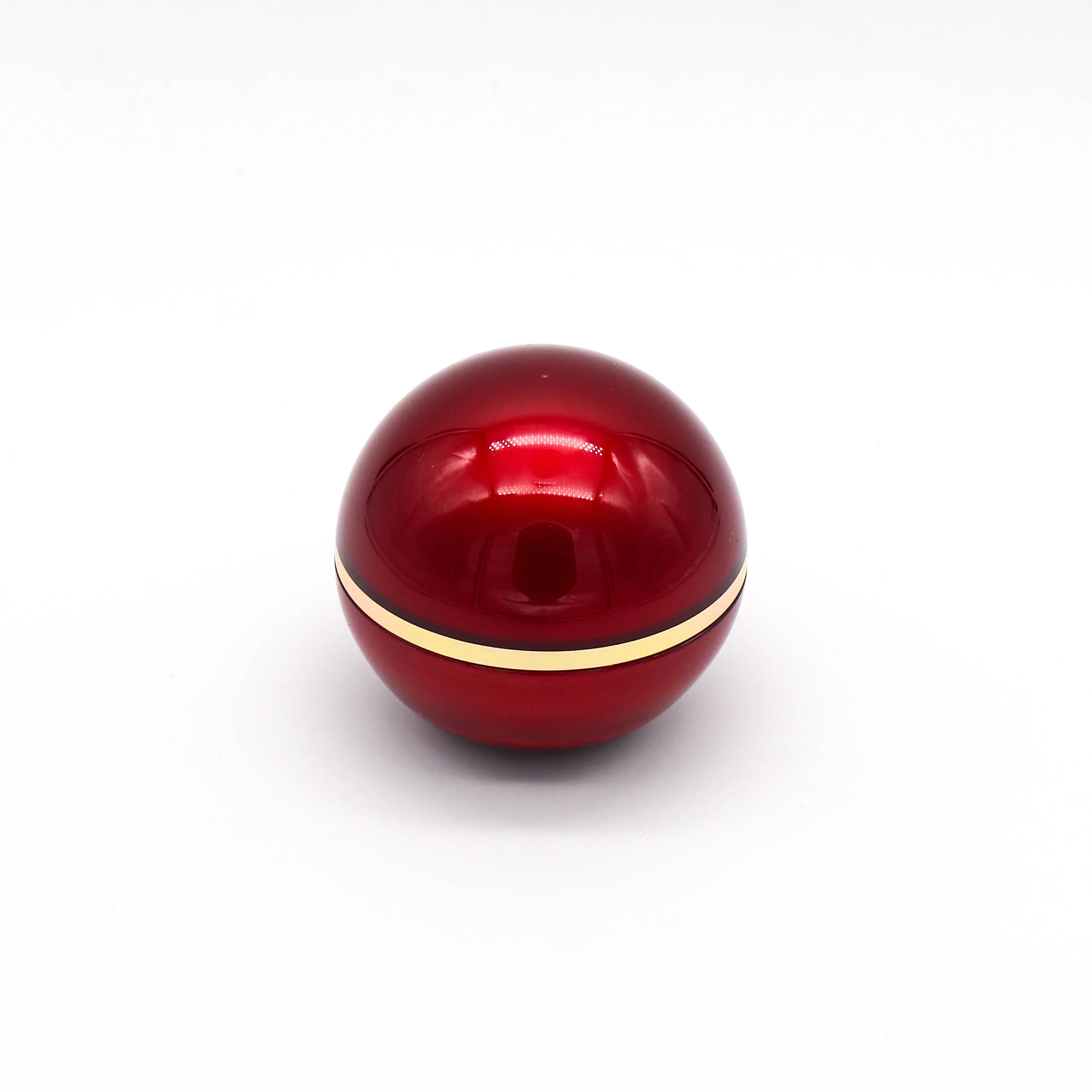 50ml Cosmetic Containers Round Ball Shape Red Acrylic Jar Plastic Cosmetic Packaging