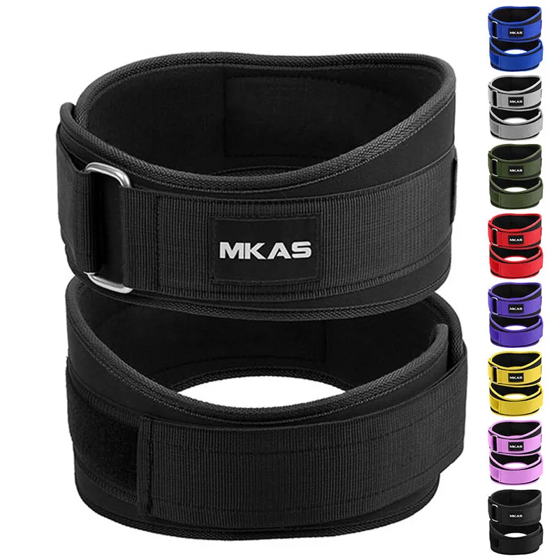 MKAS EVA Fitness Belt with Velcro Closure Adjustable Back Support Belt for Weight Training Men Women Factory Direct Manufacturer