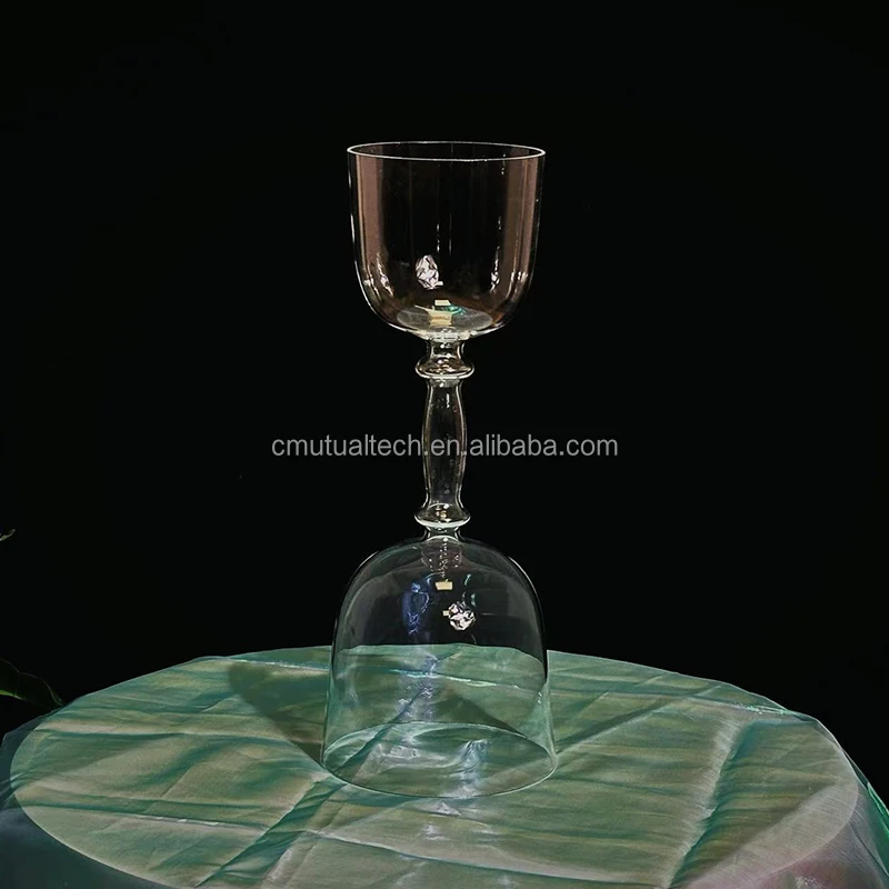 Double Chalice Sound Bowls - Clear Quartz Crystal Grails