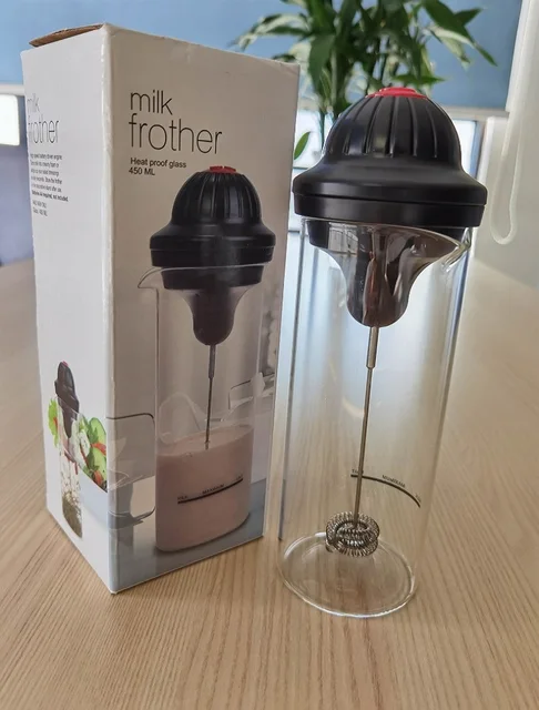 M.sale Milk frother heat proof glass 450ml